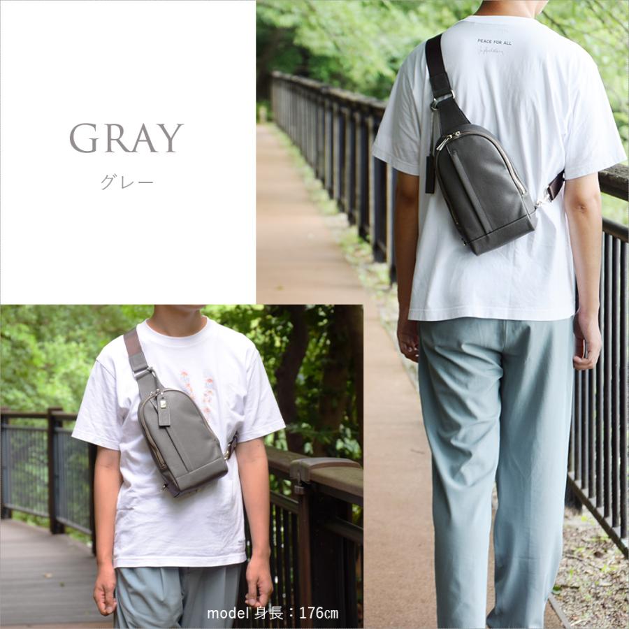 LIME made in japan ボディバッグ メンズ 本革 革 ショルダーバッグ 斜