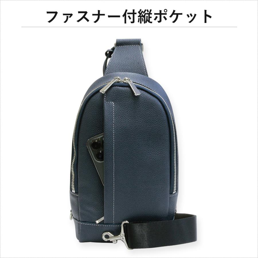 ボディバッグ メンズ 本革 革 ショルダーバッグ 斜めがけ お洒落 シンプル 日本製 カジュアルバッグ  軽量 ライム リーン L9072 爆買の画像