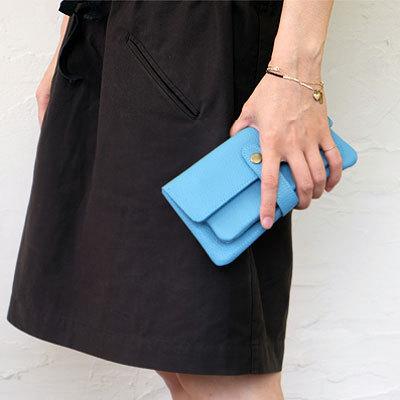 爆買 シンプルでソフトな本革の長財布 ラブハンズ LH7047-5 : バッグ