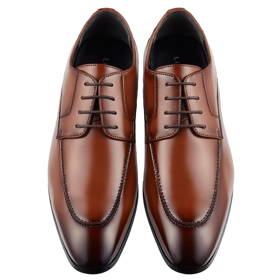 バーバリーズ ビジネスシューズ 革靴 靴 ブラウン サイズ 26.5㎝ PARASHOE 本革 プレーントゥ ビジネスシューズ ダークブラウン（濃茶