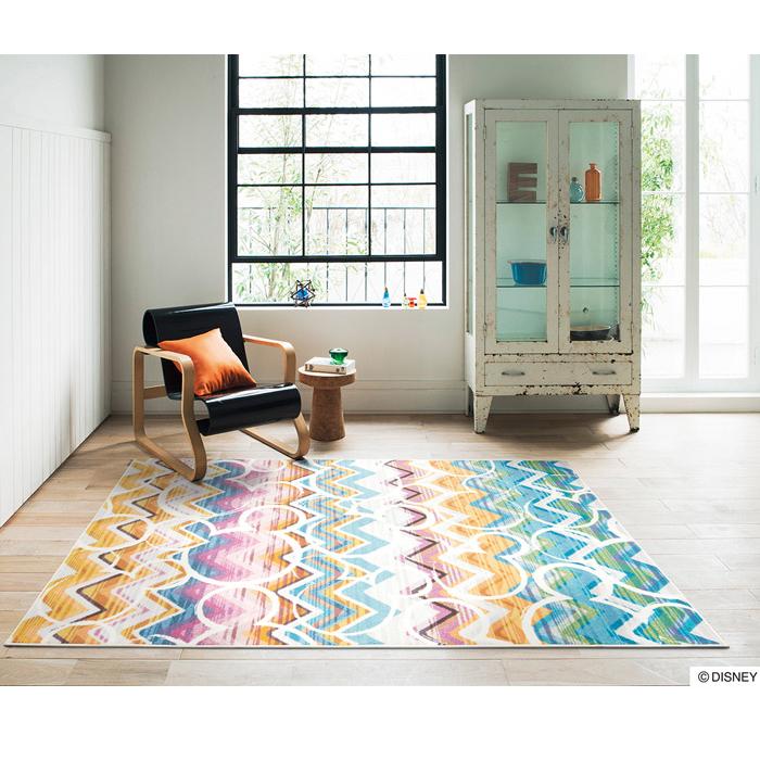 独特の素材 カラフルヘリンボーンラグ 約100 140cm ディズニー Dinsey ミッキー スミノエ カーペット ラグ カラー マルチ Electricavalenzuela Com Mx