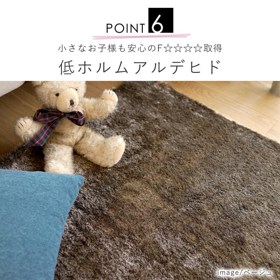 ネオグラス 約200×250cm（約3畳相当） シャギーラグ BIG SIZE RUG 防ダニ 滑り｜limelime-store｜07