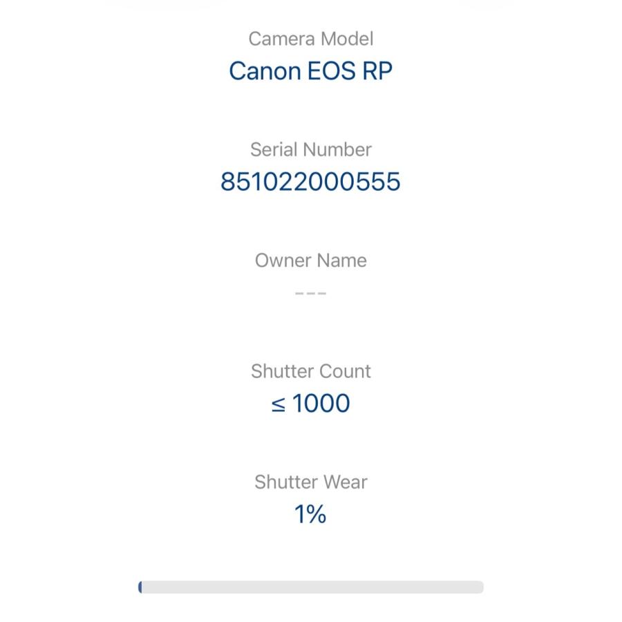 Canon EOS RP ボディ ショット数 1000以下 メーカー保証書付 ほぼ新品の画像