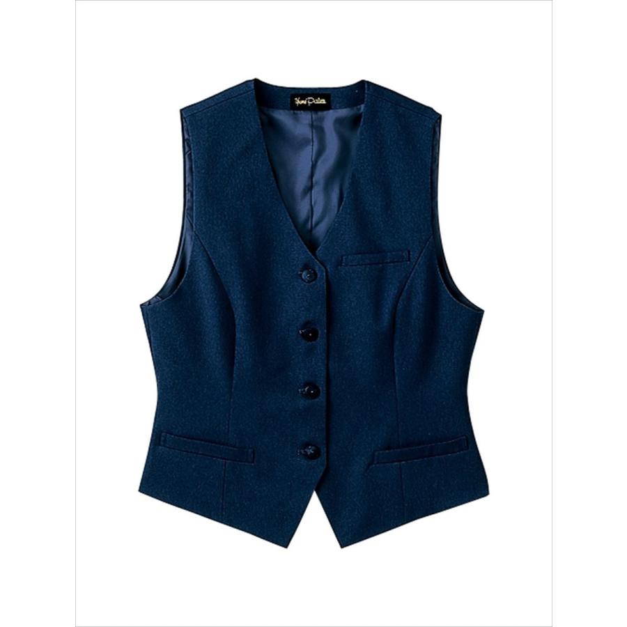 ベスト レディース オフィス ワーク UNIWEAR ユニウェア ソフトタイプ L-1520 日本製生地使用
