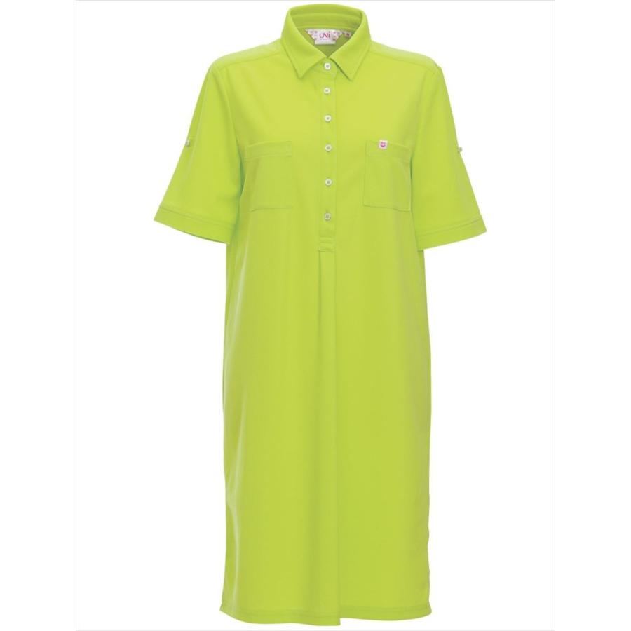 ポロシャツ レディース UNIWEAR ユニウェア ワンピース丈 P-1315 日本製生地使用