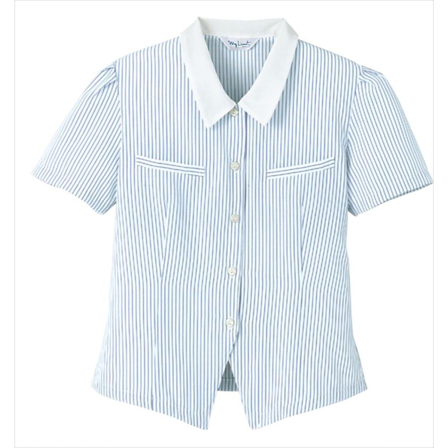 ブラウス 半袖 レディース オフィス ワーク UNIWEAR ユニウェア SL-967 日本製生地使用