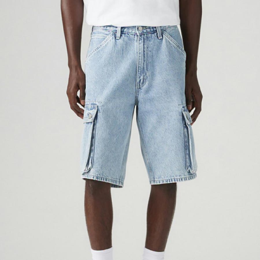 Levi's（リーバイス） LEVIS 478 BAGGY CARGO SHORTS LIGHT INDIGO