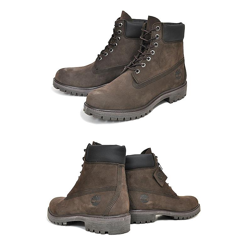 Timberland 6INCH PREMIUM BOOTS W/L BROWN NUBACK 10001 ティンバーランド 6インチ ブーツ ダークチョコレート ヌバック ブラウン メンズ TB010001｜limited-edition｜03