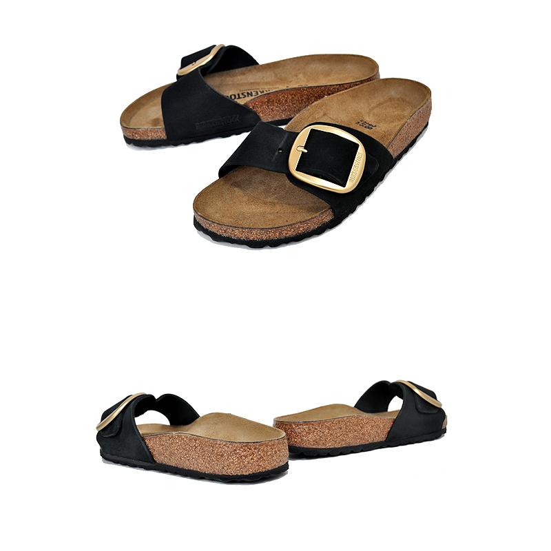 BIRKENSTOCK MADRID BIG BUCKLE NARROW FIT BLACK 1023373