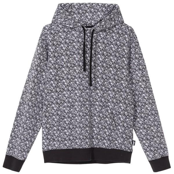 STUSSY スカル　髑髏　ドクロ　総柄 パーカー　ジップアップパーカー　S STUSSY スカル 髑髏 ドクロ 総柄 パーカー ジップアップパーカー S