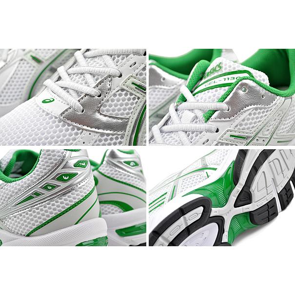 asics GEL-1130 WHITE/PURE SILVER 1201a910-100 アシックス ゲル 1130 スニーカー メッシュ ホワイト ピュアシルバー グリーン｜limited-edition｜04