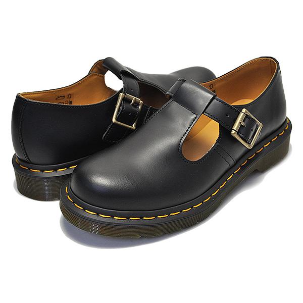 Dr. Martens 黒 POLLY Tストラップ　24.0 Dr.Martens（ドクターマーチン） Dr.Martens POLLEY SMOOTH