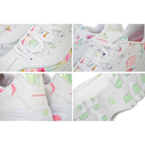 SKECHERS（スケッチャーズ） SKECHERS D LITES BLOOMING FIELDS WHITE