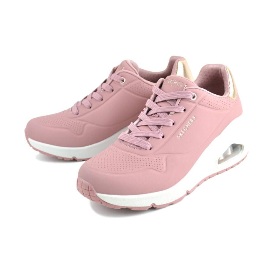 SKECHERS（スケッチャーズ） SKECHERS UNO WEDGE-HI STEPS ROSE 177520-ros ウノ ウェッジ ...