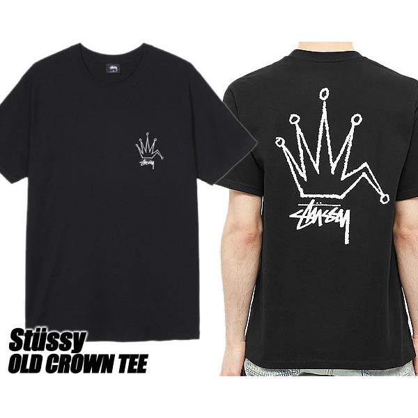 STUSSY（ステューシー） STUSSY OLD CROWN TEE BLACK 1904510 Tシャツ