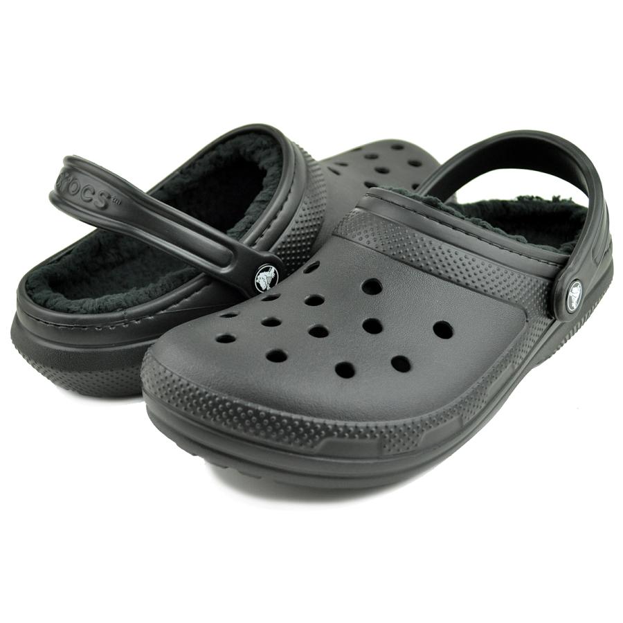 crocs（クロックス） crocs CLASSIC LINED CLOG BLACK/BLACK 203591