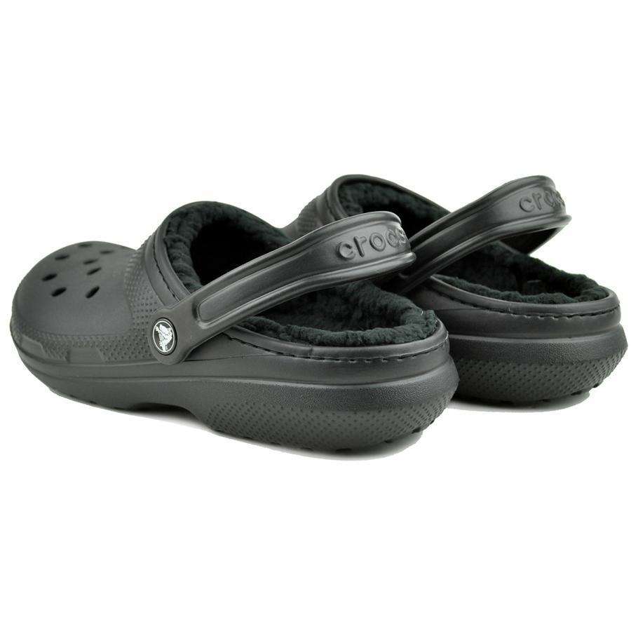 crocs（クロックス） crocs CLASSIC LINED CLOG BLACK/BLACK 203591