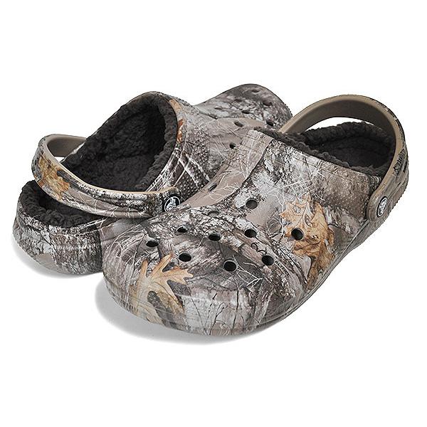 crocs CLASSIC LINED REALTREE EDGE CLOG CHOCO/CHOCO 205377