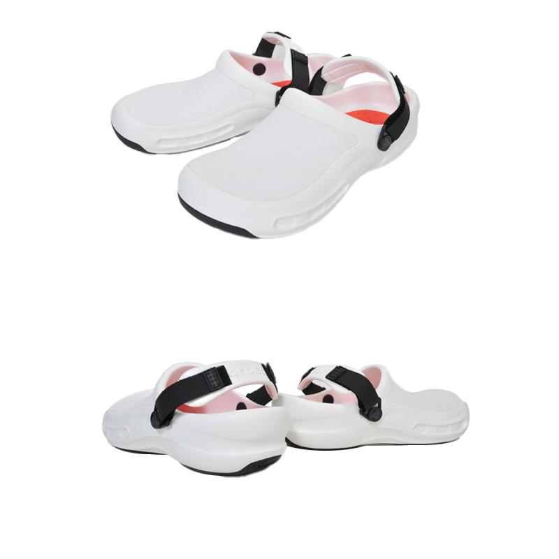 赤と白の帆 crocs（クロックス） crocs BISTRO PRO LITERIDE CLOG WHITE 205669