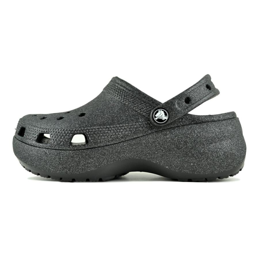 crocs（クロックス） crocs CLASSIC PLATFORM GLITTER CLOG W BLACK