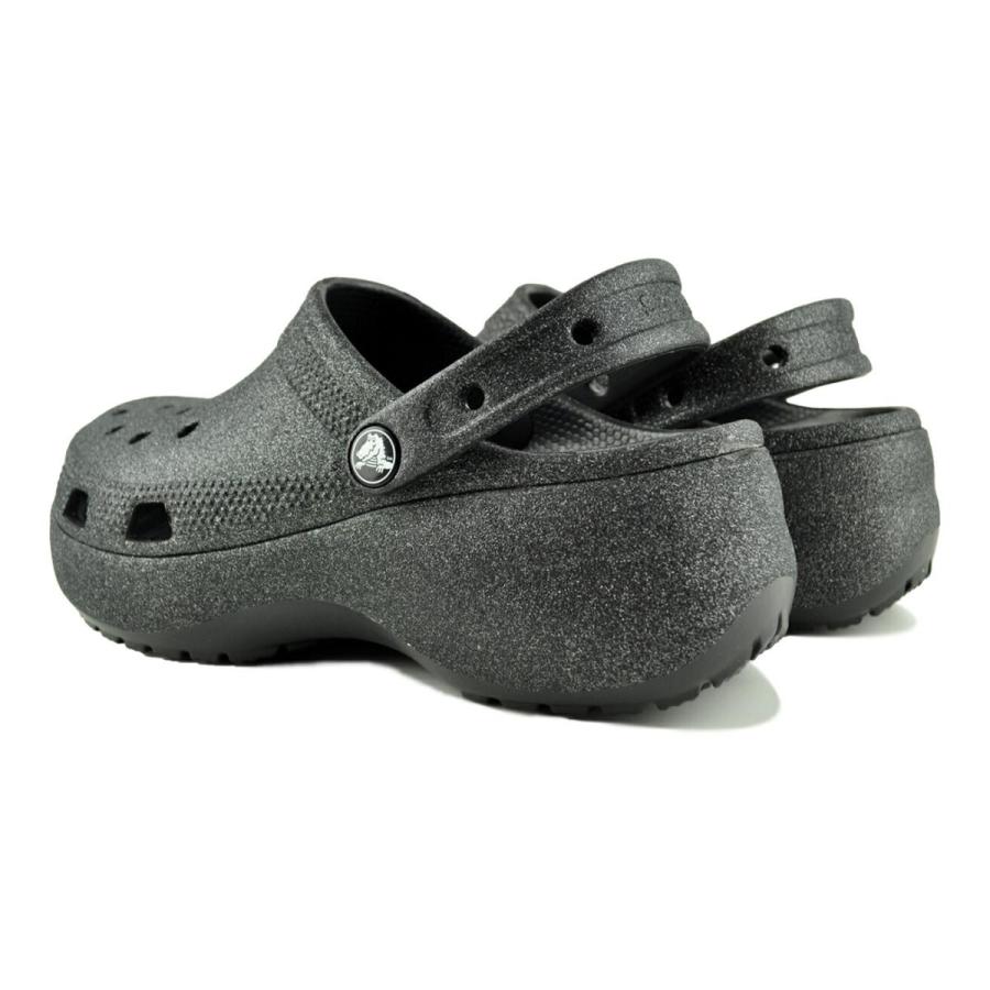 crocs（クロックス） crocs CLASSIC PLATFORM GLITTER CLOG W BLACK