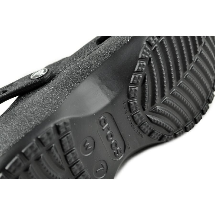 crocs（クロックス） crocs CLASSIC PLATFORM GLITTER CLOG W BLACK