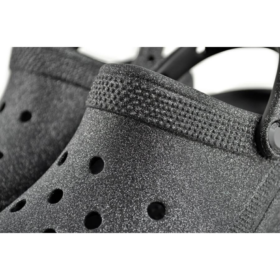crocs（クロックス） crocs CLASSIC BAE GLITTER CLOG W BLACK