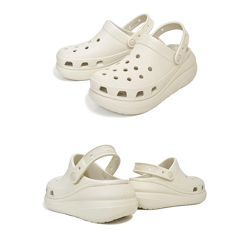 crocs CLASSIC CRUSH CLOG BONE 207521-2y2 クロックス クラシック クラッシュ クロッグ  厚底 プラットフォーム サンダル ミュール ボーン｜limited-edition｜03