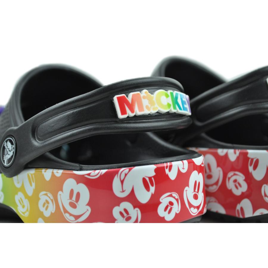 crocs（クロックス） crocs CLASSIC DISNEY RAINBOW CLOG KIDS BLACK