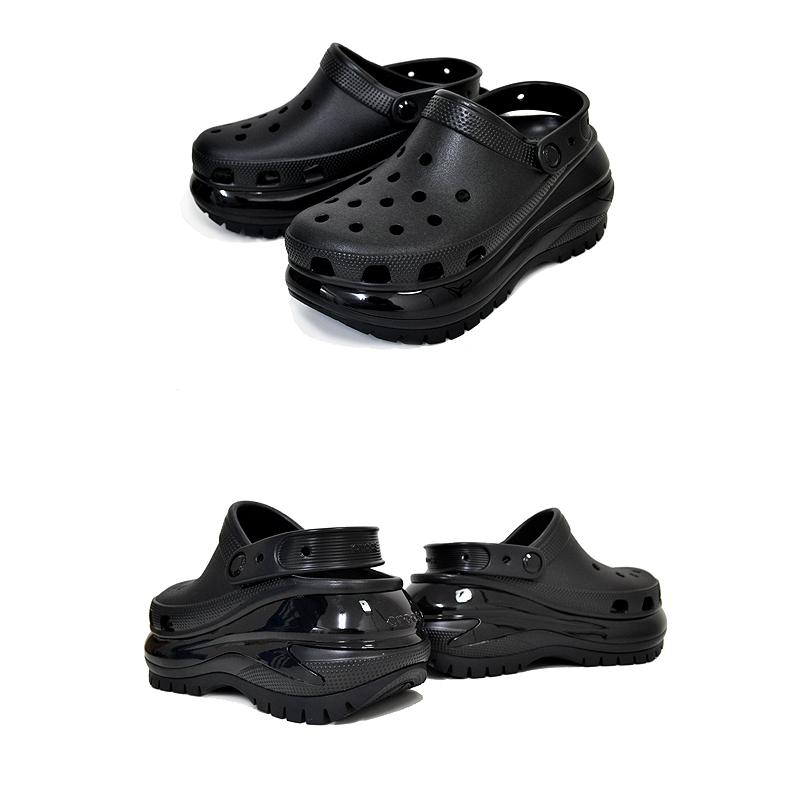 crocs（クロックス） crocs CLASSIC MEGA CRUSH CLOG BLACK 207988-001