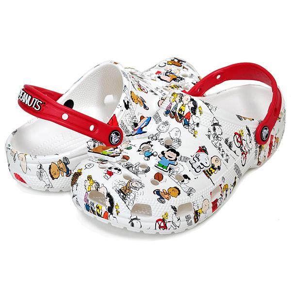 crocs PEANUTS CLASSIC CLOG WHITE/MULTI 20862994s クロックス ピーナッツ クラシック ク