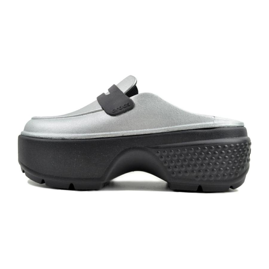 crocs（クロックス） crocs STOMP METALLIC LOAFER SILVER/BLACK