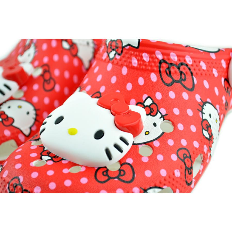 crocs（クロックス） crocs HELLO KITTY RED CLASSIC CLOG K MULTI