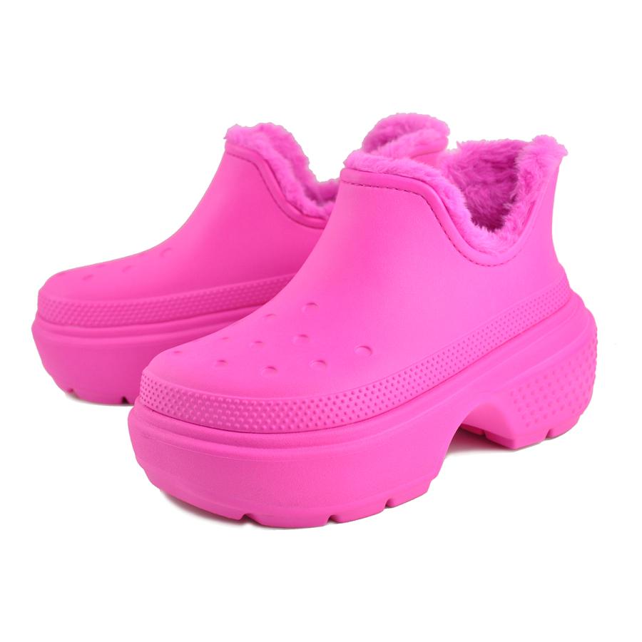 crocs（クロックス） crocs STOMP LINED SHORTY BOOT PINK CRUSH