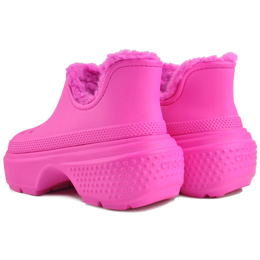 crocs（クロックス） crocs STOMP LINED SHORTY BOOT PINK CRUSH 210673-6tw ストンプ ラ ...