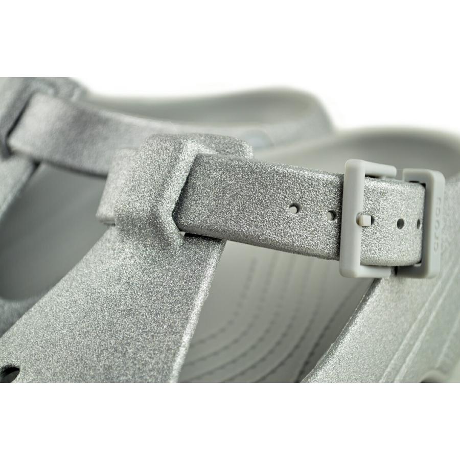 crocs（クロックス） crocs CLASSIC MARY JANE GLITTER CLOG SILVER