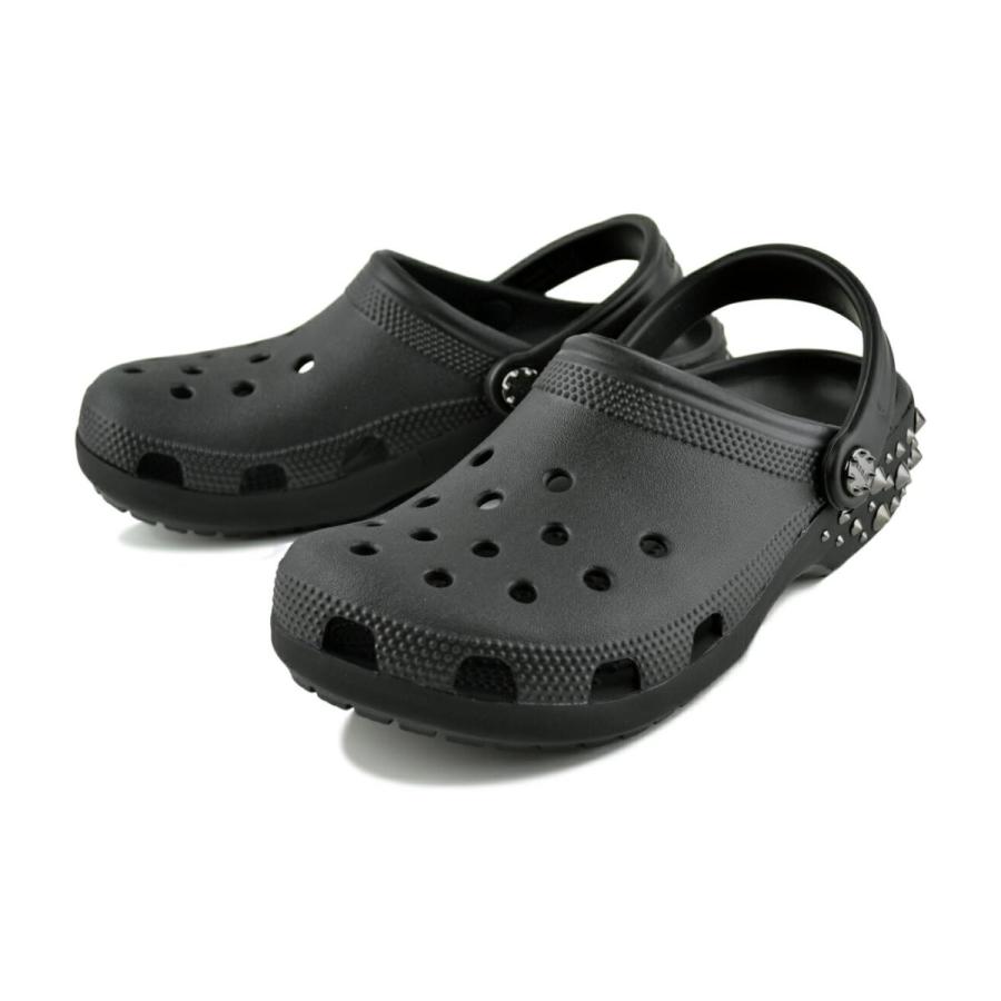 crocs（クロックス） crocs CLASSIC STUDDED CLOG BLACK 211596-001