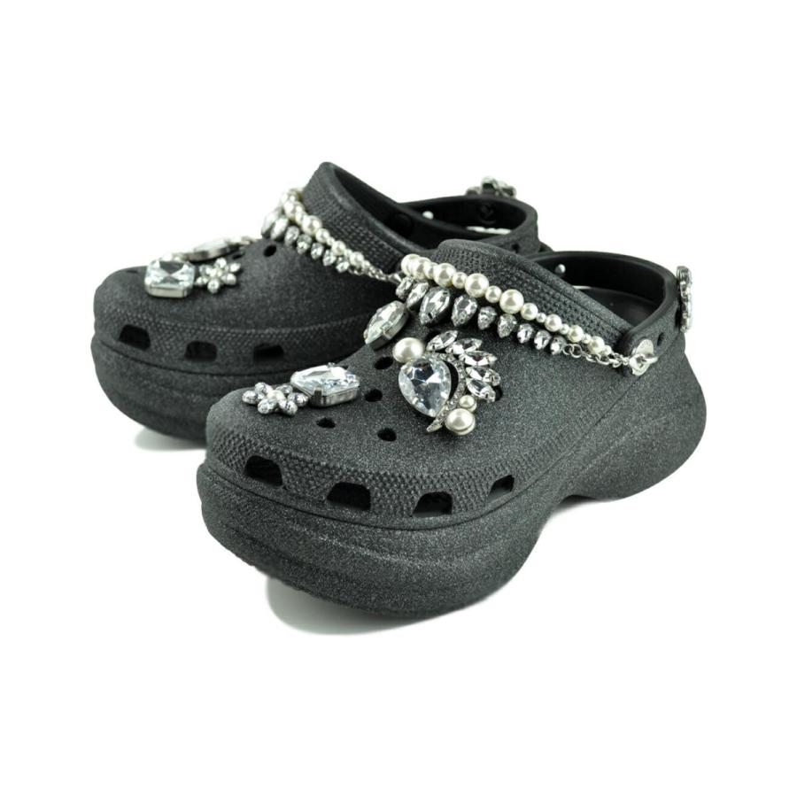 crocs（クロックス） crocs BAE WEDDING GLITTER CLOG BLACK ベイ