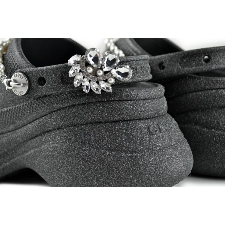 crocs（クロックス） crocs BAE WEDDING GLITTER CLOG BLACK ベイ