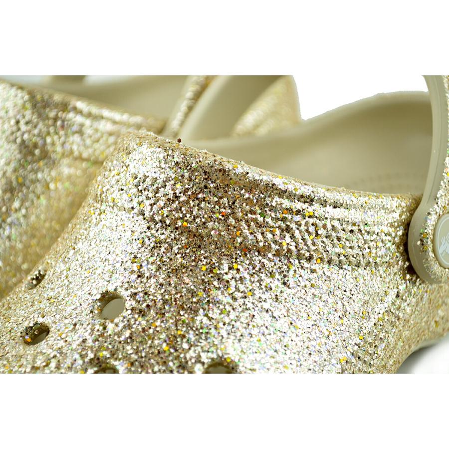crocs（クロックス） crocs CLASSIC CHUNKY GLITTER CLOG SANDSTONE
