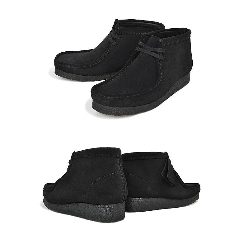 Clarks（クラークス） CLARKS W WALLABEE BOOT BLACK SUEDE 26155521