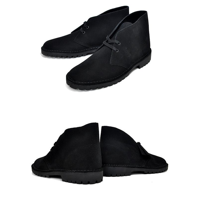 Clarks（クラークス） CLARKS DESERT ROCK BLACK SUEDE 26162705 FIT G