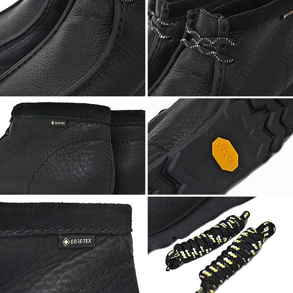 Clarks（クラークス） CLARKS W WALLABEE BOOT GORE-TEX BLACK LEATHER