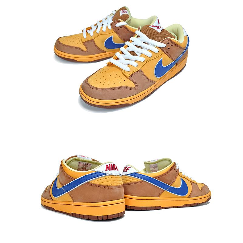 NIKE DUNK LOW PREMIUM SB Brown Ale gold/atlantoc blue 313170741 ナイキ