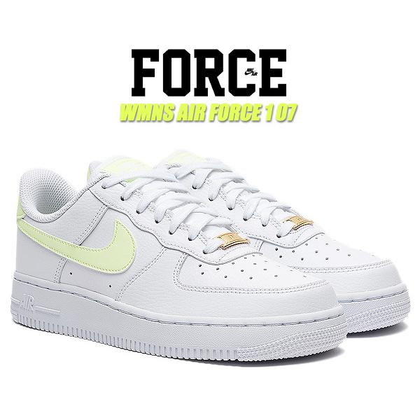 NIKE（ナイキ） NIKE WMNS AIR FORCE 1 07 white/barely volt-white-wht 315115 ...