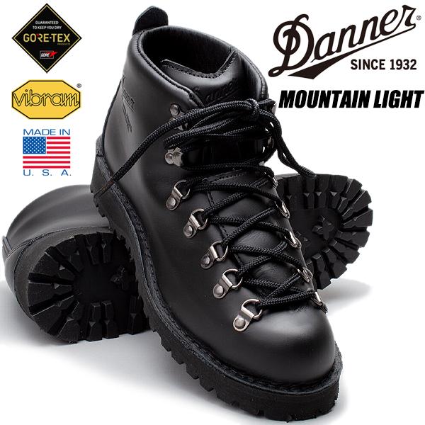 USA製 Danner マウンテンライト ブラック Danner（ダナー） DANNER MOUNTAIN LIGHT 31530 MADE IN U.S.A. BLACK