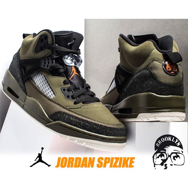 し*び様 美品！ナイキジョーダンスパイク！ハイカット！28センチ！ Jordan NIKE JORDAN SPIZIKE olive canvas/cone-black ナイキ