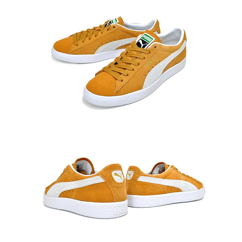 PUMA SUEDE VINTAGE HONEY MUSTARD-PUMA WHITE 374921-01 プーマ 