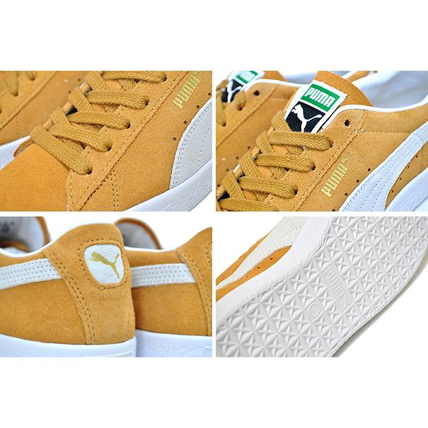 PUMA SUEDE VINTAGE HONEY MUSTARD-PUMA WHITE 374921-01 プーマ 