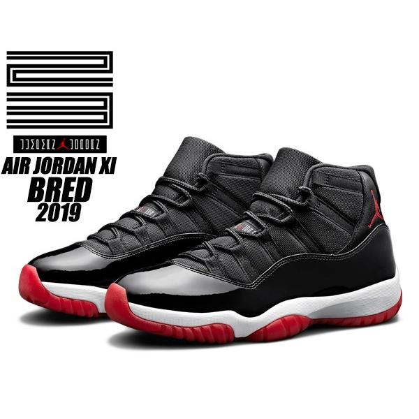 エア ジョーダン 11 NIKE AIR JORDAN RETRO BRED 2019 black-true red